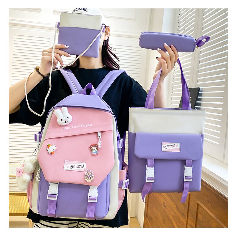 School Backpack Set Manufacturer - OEM Cheap Ins Nylon Kawaii Rucksack