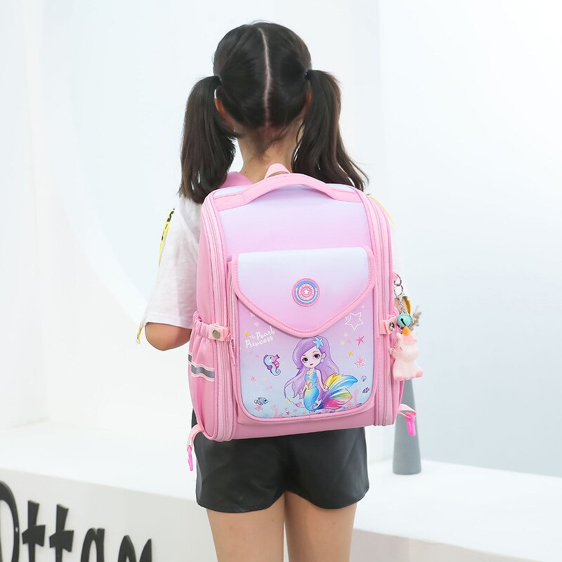 School Backpack Manufacturer - OEM Wholesale Ins Cartoon Mermaid Nylon