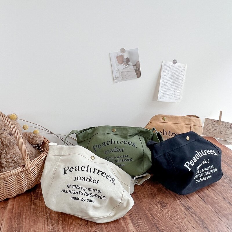 Crossbody Bag Factory - OEM Custom Large Capacity Boys Canvas Letter