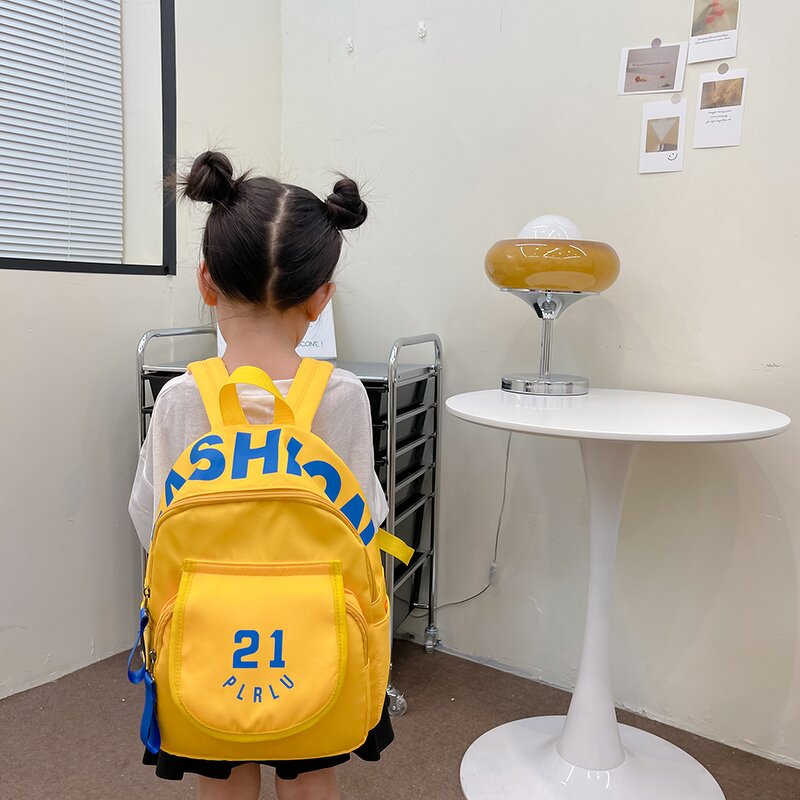 School Backpack Factory - OEM Hot Selling Solid Color Letter Print