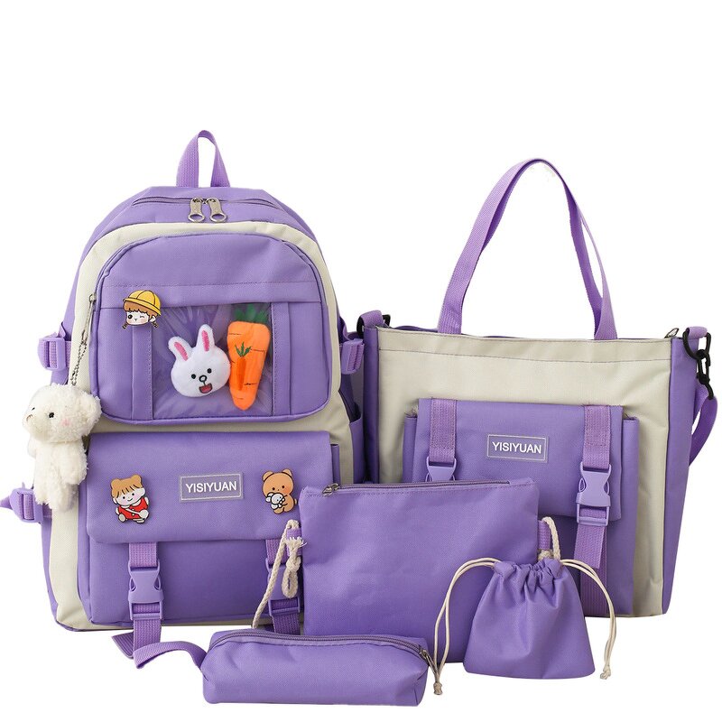 School Backpack Set Factory - OEM Wholesale Kawaii Nylon Canvas Large