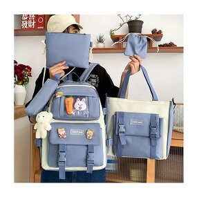 School Backpack Set Factory - OEM Wholesale Kawaii Nylon Canvas Large