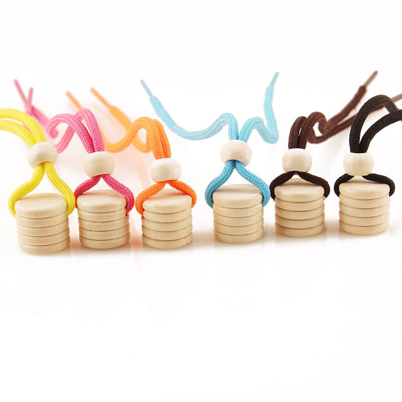 Round Five Thread Perfume Bottle Wooden Cap Factory - OEM Cover for Car Perfume Glass