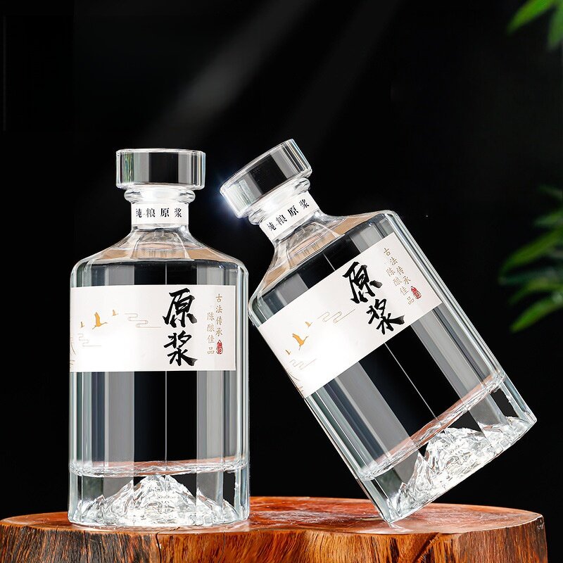 Mountain Base Wine Bottle Manufacturer - OEM Custom 100-1000ml Whisky Brandy Rum Glass