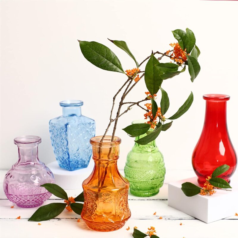 Luxury Glass Table Vases Factory - OEM Decoration Flower Bottle Transparent Bud Wedding