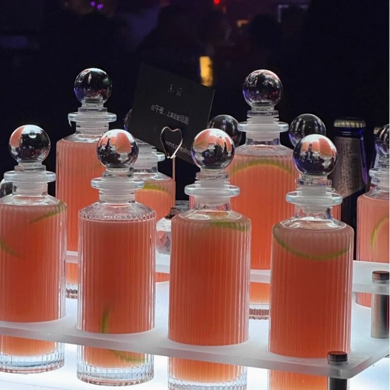 Glass Fruit Wine Drinking Bottle Manufacturer - OEM 150ml 5oz with Stopper for Whisky