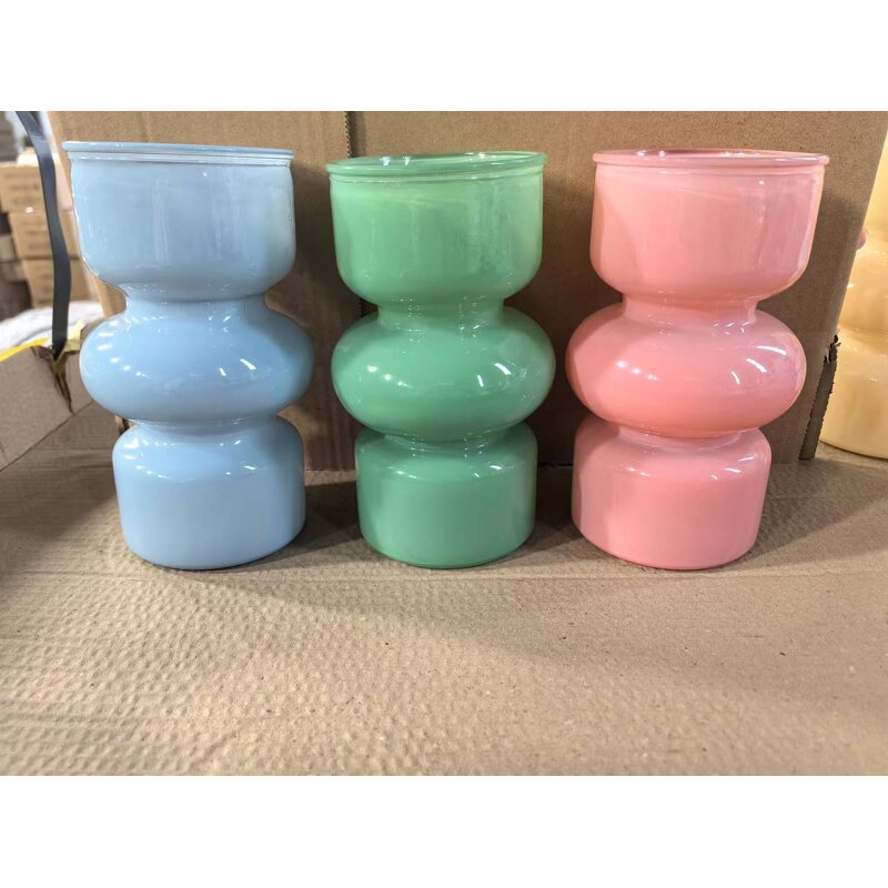 Creative Glass Vase Factory - OEM Luxury for Home Decor Transparent Colored Borosilicate