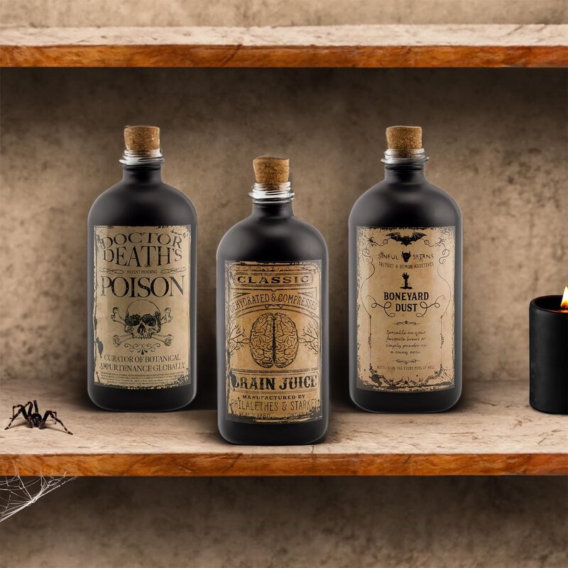 Matte Black Boston Round Glass Bottles Manufacturer - OEM 16oz 500ml Milk Bottle for Candle