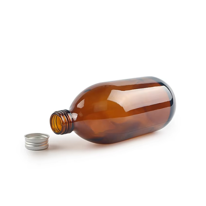 Empty Amber Brown Oral Liquid Bottle Factory - OEM 30ml Syrup Glass with Aluminum Cover