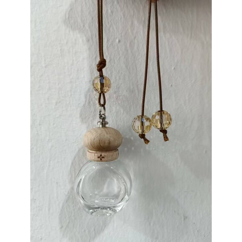 Car Aromatherapy Bottle Factory - OEM Wholesale 6-10ml Pendant Air Freshener Glass