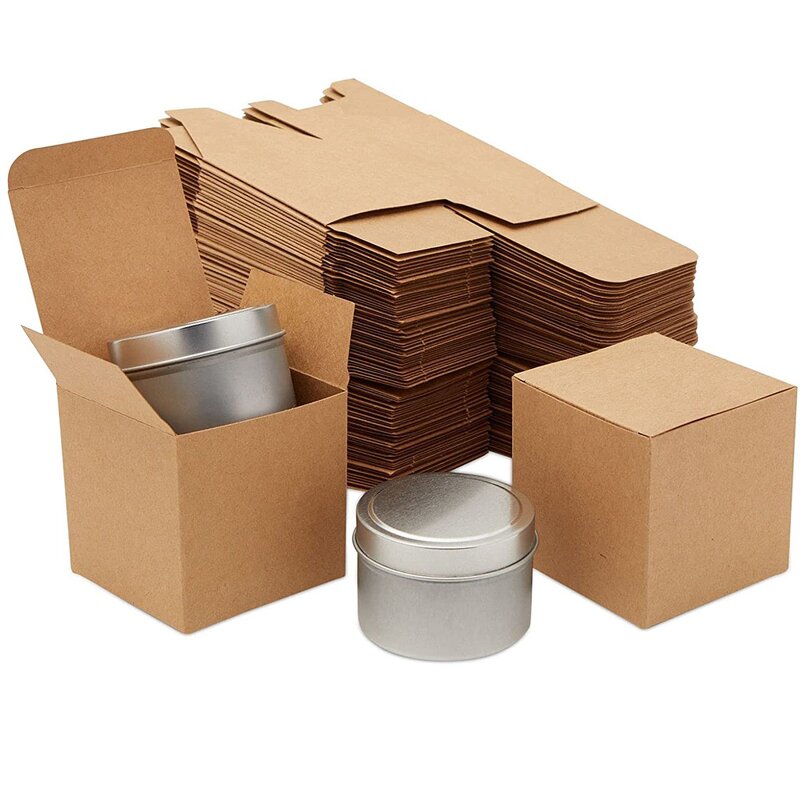 White Black Kraft Paper Cardboard Box Manufacturer - OEM Easy Open End Cosmetic Packaging