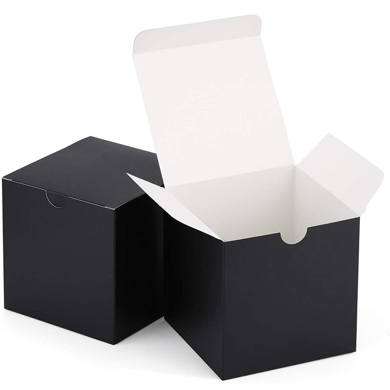 White Black Kraft Paper Cardboard Box Manufacturer - OEM Easy Open End Cosmetic Packaging