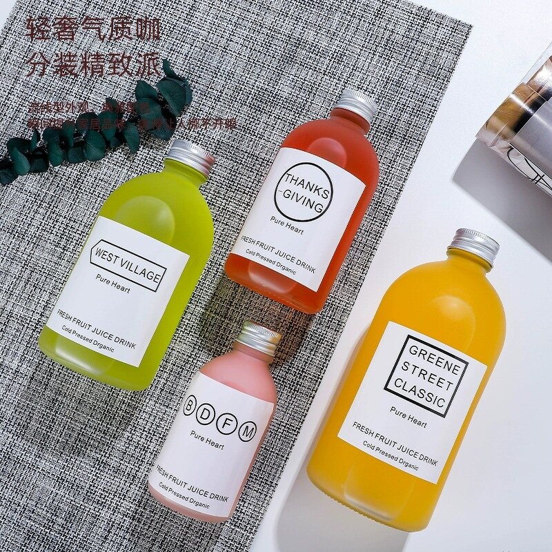 Glass Flask Manufacturer - OEM Hot Sale 150-500ml Juice Cold Brew Coffee