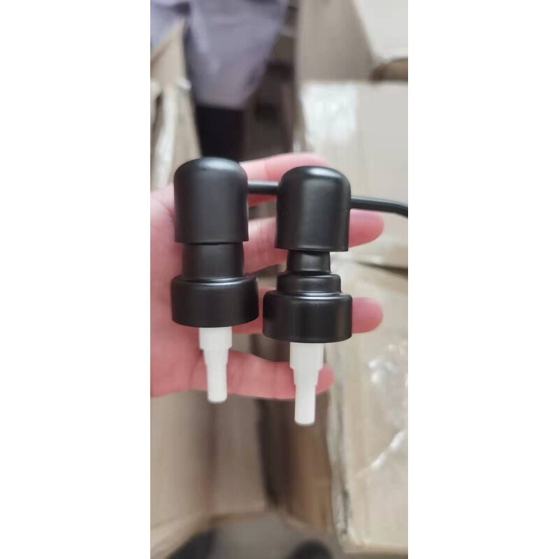 Stainless Steel Lotion Soap Dispenser Factory - OEM 24-410 28-400 Black UV Metal Pump