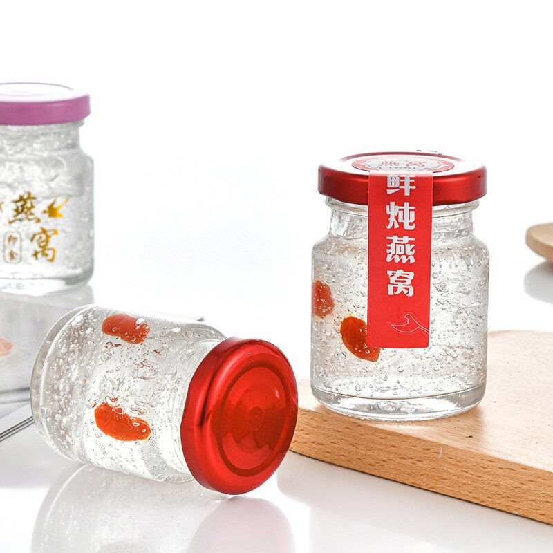 Honey Glass clear Jar Manufacturer - OEM 50-100ml Food Storage Container Bird Nest