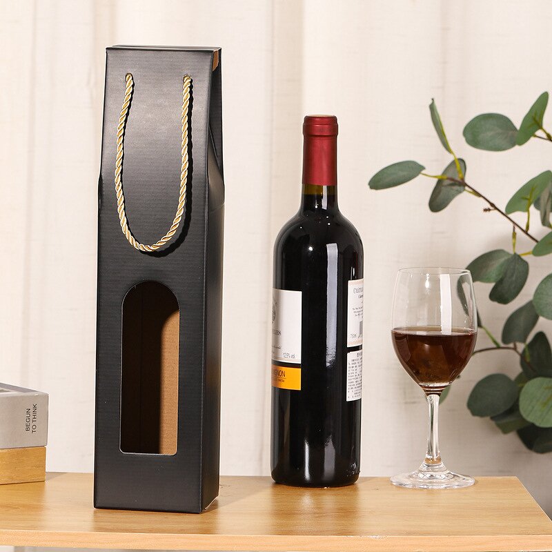 Custom Wine Box Factory - OEM Factory Eco-friendly Elegant Single with Printing Logo