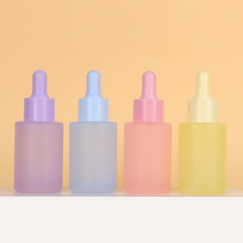 Colorful Frost Glass Dropper Factory - OEM for 30ML Bottles Luxury Essential Oil