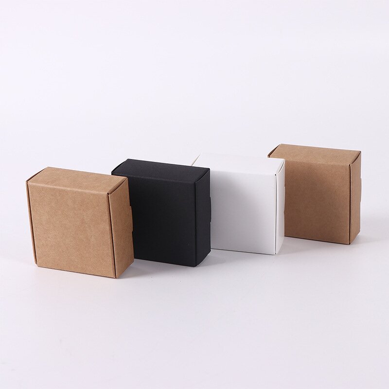 Customized Folding Recycled Craft Paper Box Factory - OEM Stock Size Brown White Black