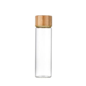 Glass Vials for Seed Flower Manufacturer - OEM Wholesale 20-100ml Empty with Bamboo Lid