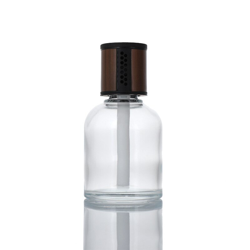 Empty Diffuser Glass Bottle with Cork Lid Factory - OEM Wholesale 50-200ml Round Screen