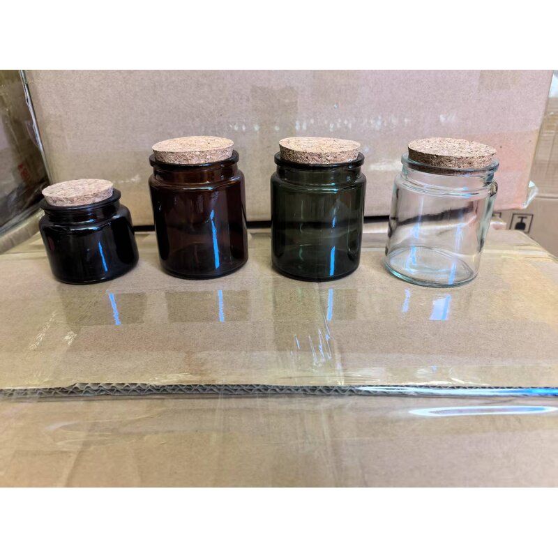 Glass Candle Jars Manufacturer - OEM 100-200ml Clear Amber Green for Making Candles