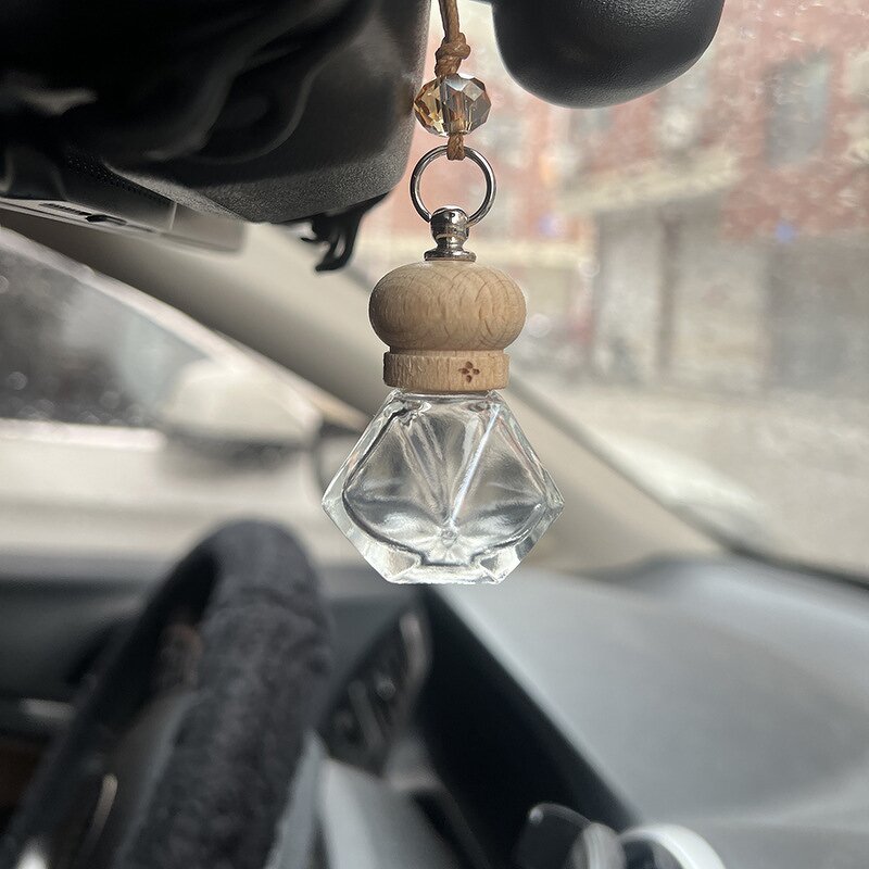 Empty Car Perfume Hanging Diffuser Manufacturer - OEM Factory 6-10ml with Beech Wooden
