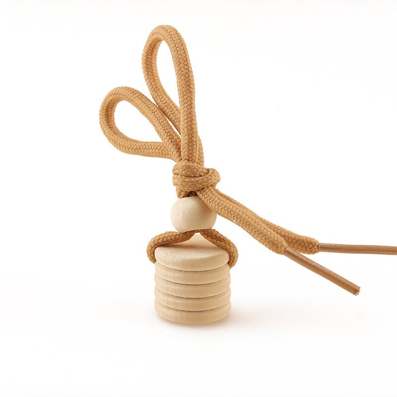 Round Five Thread Perfume Bottle Wooden Cap Factory - OEM Cover for Car Perfume Glass