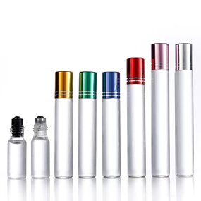 Color Round Glass Roll-on Bottles Manufacturer - OEM 5-10ml Empty for Perfume Aromatherapy