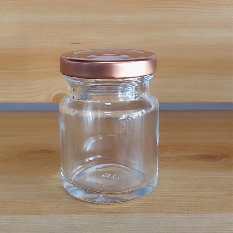Wide Mouth Empty Glass Jar Factory - OEM Round 50-150ml with Tinplate Cap for Storage