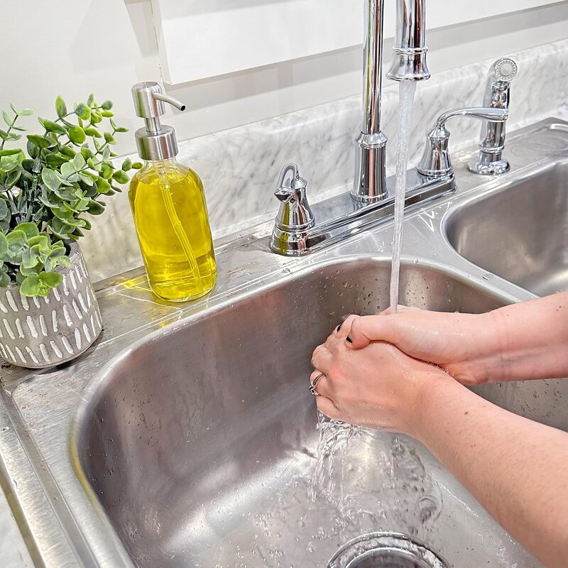 Clear Glass Boston Round Bottles Manufacturer - OEM 8-Ounce with Stainless Steel Lotion