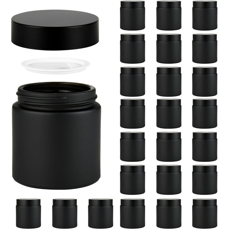 Airtight Tealight Glass Candle Holders Factory - OEM 4oz Matte Small Lanterns with Lids