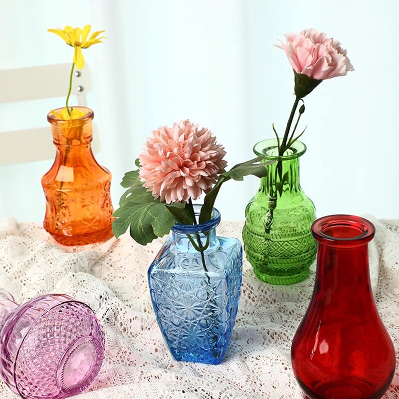 Luxury Glass Table Vases Factory - OEM Decoration Flower Bottle Transparent Bud Wedding