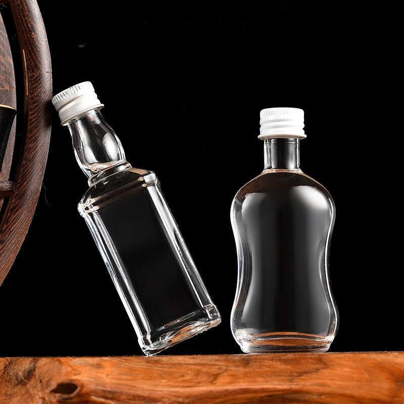 Mini Glass Liquor Bottles Manufacturer - OEM 50ml 1.7 oz Small Wine Bottles with Lids
