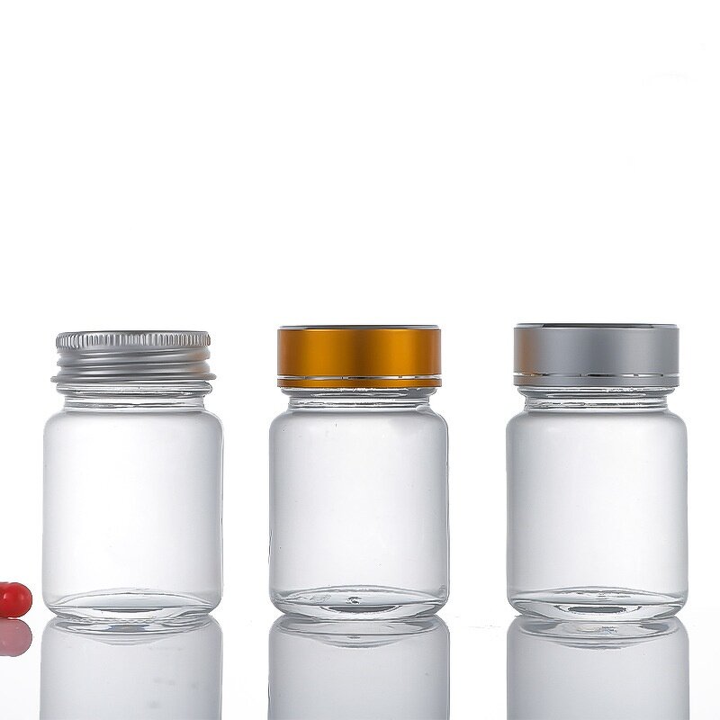 Clear Frosted Glass Bottle Manufacturer - OEM 30ml 1OZ Wide-Mouth Supplement Capsule
