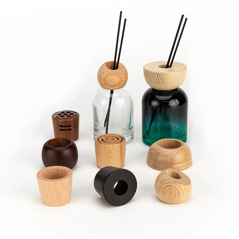 Custom Logo Wooden Lid Manufacturer - OEM 22-28mm Screw Cap for Bottle Perfume