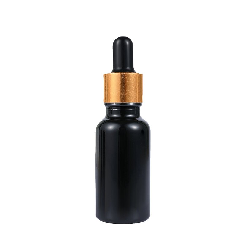 Black Glass Essential Oil Bottle Factory - OEM 20ml UV with Plastic Dropper