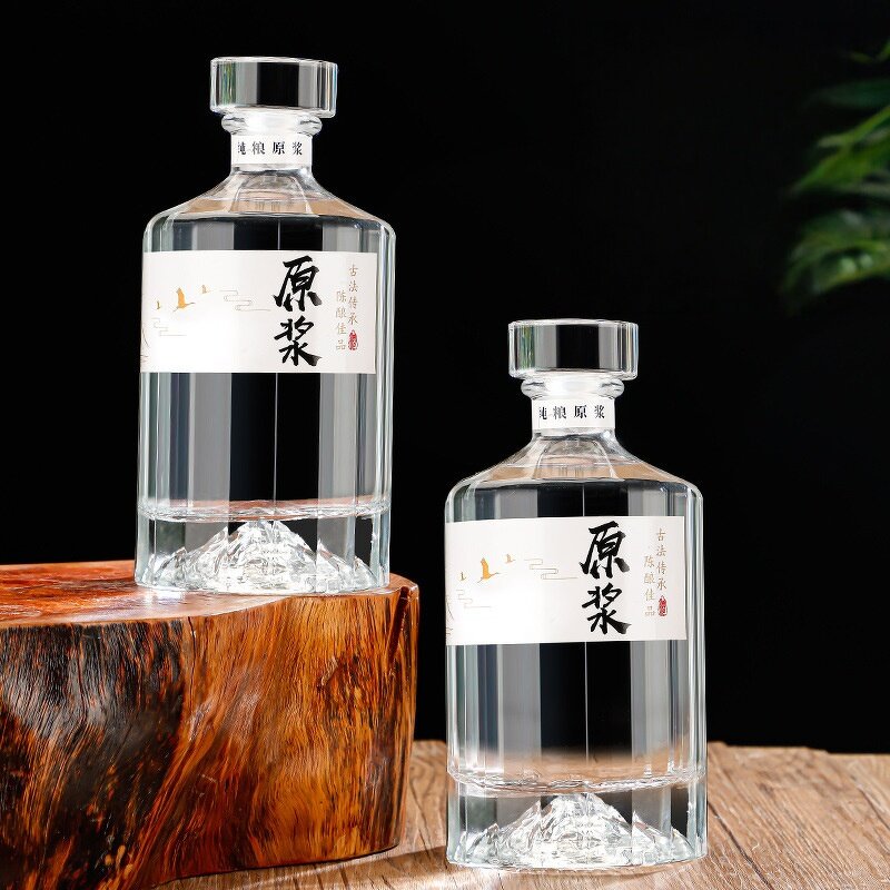 Mountain Base Wine Bottle Manufacturer - OEM Custom 100-1000ml Whisky Brandy Rum Glass