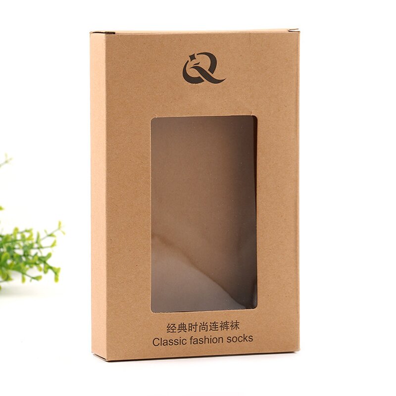 Square Gift Packaging Kraft Cardboard Box Manufacturer - OEM Custom Printing with Window