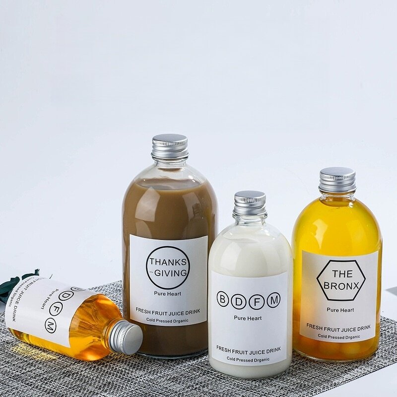 Glass Flask Manufacturer - OEM Hot Sale 150-500ml Juice Cold Brew Coffee