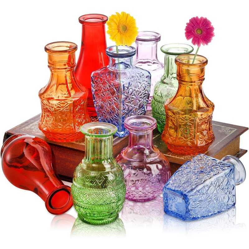 Luxury Glass Table Vases Factory - OEM Decoration Flower Bottle Transparent Bud Wedding