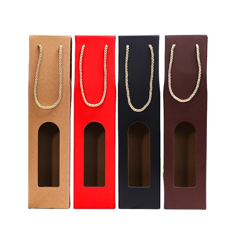 Custom Wine Box Factory - OEM Factory Eco-friendly Elegant Single with Printing Logo