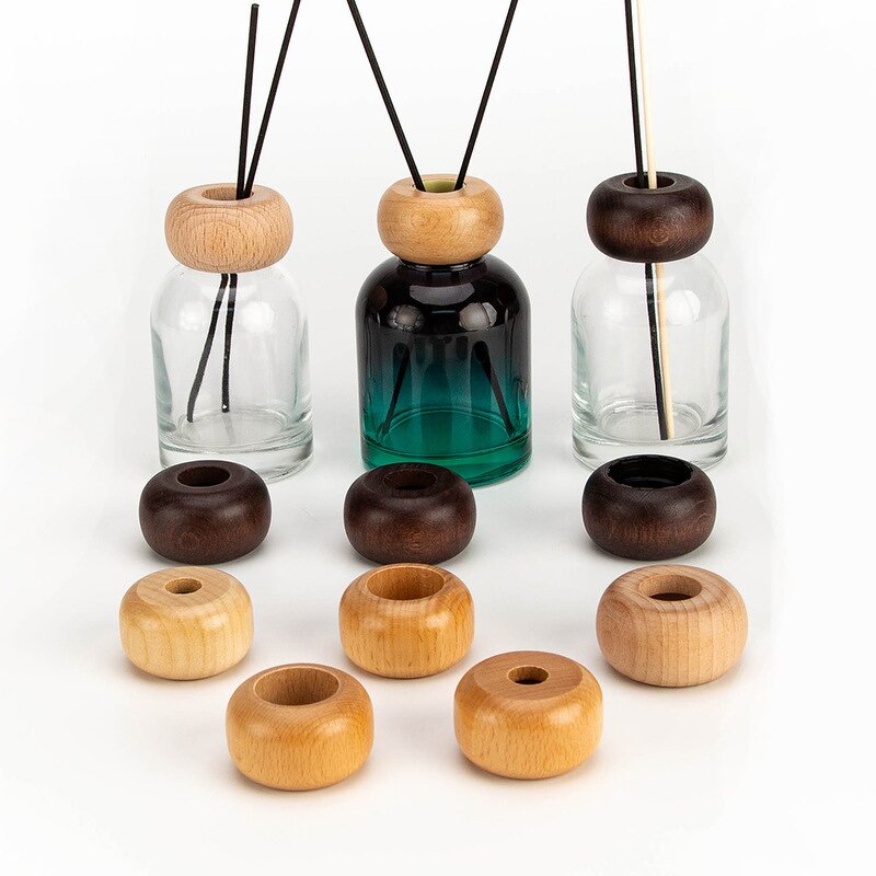 Custom Logo Wooden Lid Manufacturer - OEM 22-28mm Screw Cap for Bottle Perfume