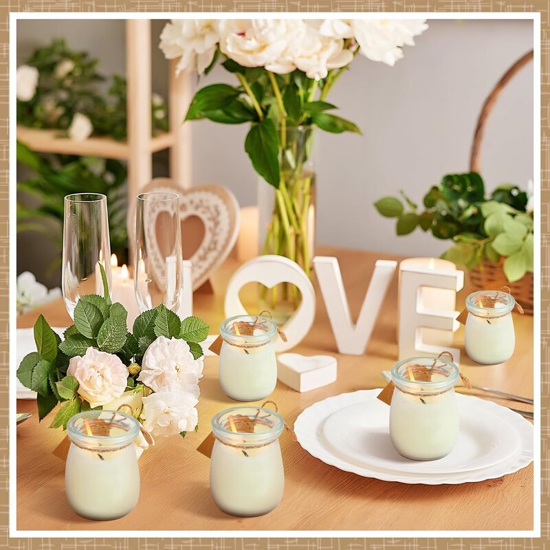 Glass Candle Jars for Making Candles Factory - OEM 100ml 3.4 oz Small Clear with Lids