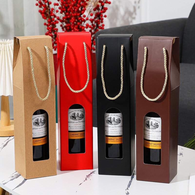 Custom Wine Box Factory - OEM Factory Eco-friendly Elegant Single with Printing Logo