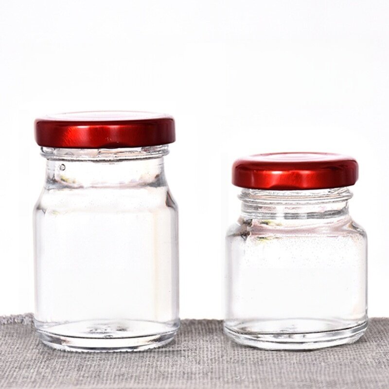 Cylinder Bird Nest Bottle Factory - OEM Food Storage Preserve Honey Glass Jam Jar 50-100ml
