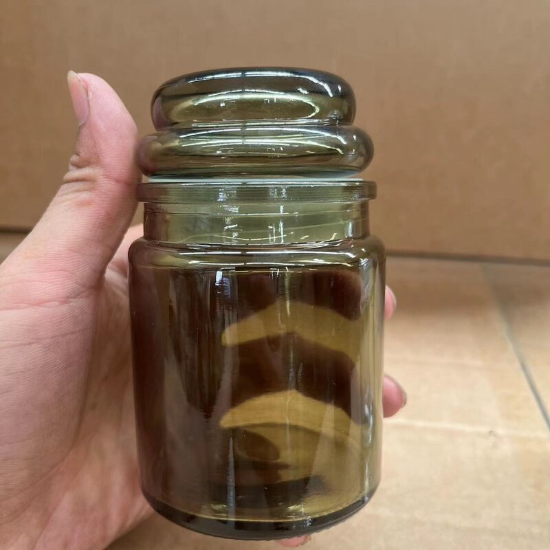 Empty Candle Glass Jar Factory - OEM 7oz Custom Matte Black Brown Green Clear