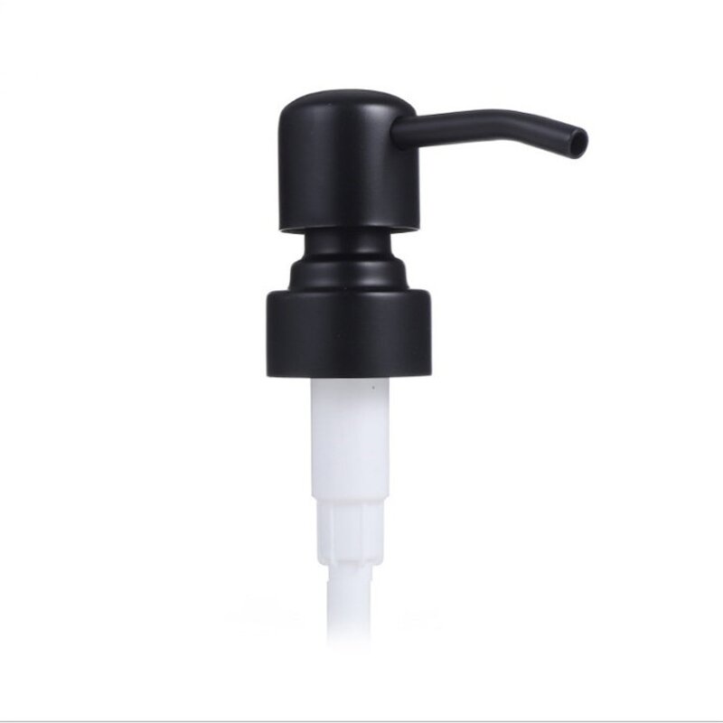 Stainless Steel Lotion Soap Dispenser Factory - OEM 24-410 28-400 Black UV Metal Pump