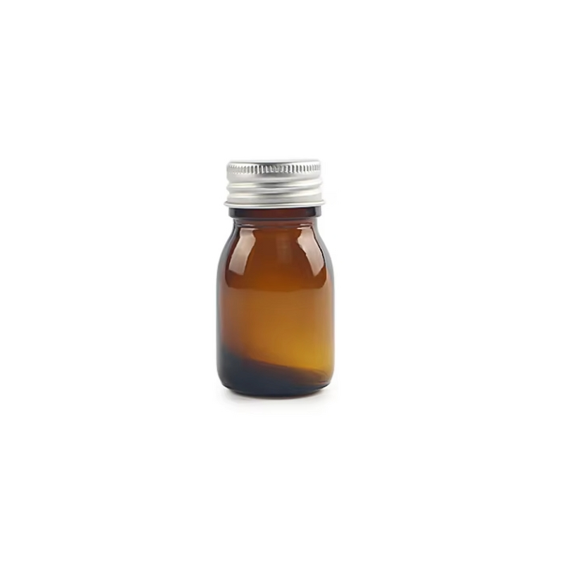 Syrup Glass Bottle with Aluminum Cover Manufacturer - OEM 30-500ml Empty Amber Brown