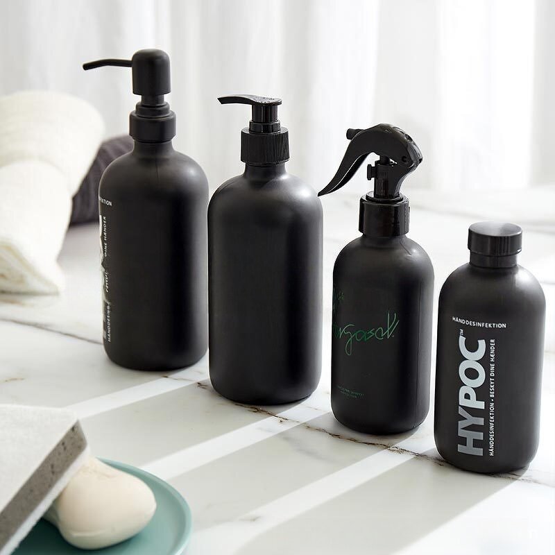 Amber Boston Bottle Manufacturer - OEM 8-32oz Round Brown Glass Shampoo Pump Bottle