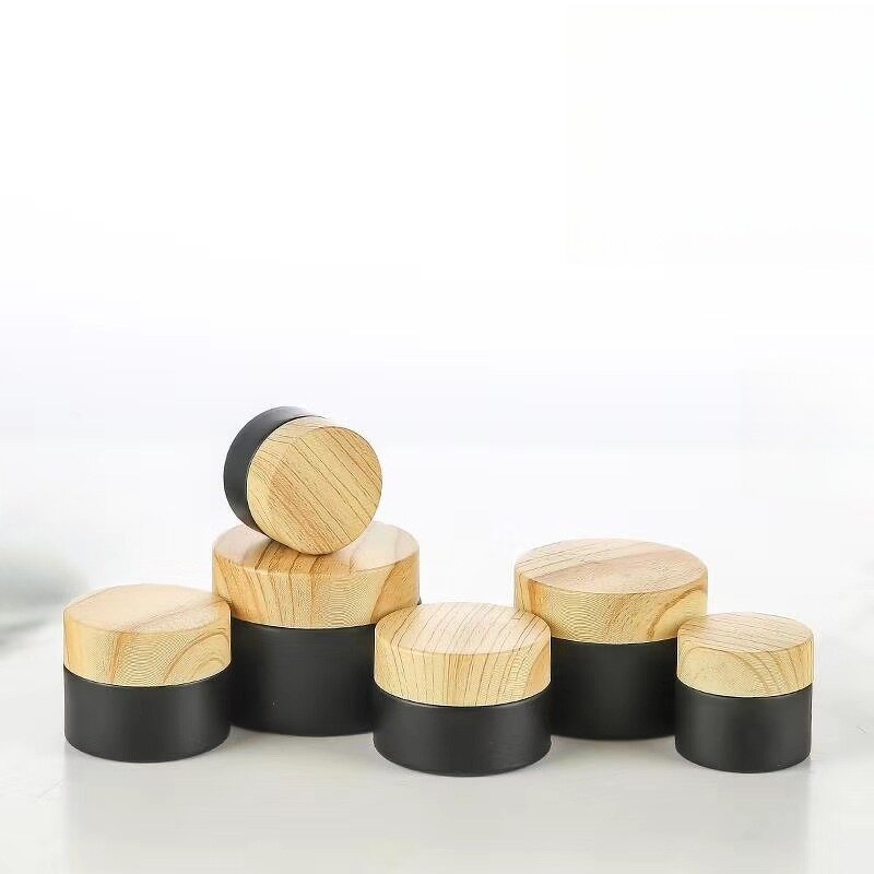 Cosmetic Packaging Bottle Factory - OEM 30-120ml Matte Black Empty Glass for Skincare